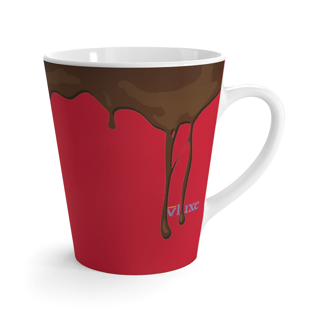 Dripped Scarlet Red Latte Mug from Vluxe by Lucky Nahum