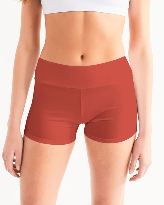 Signature Lucky Lime Paprika Women's Mid-Rise Yoga Shorts
