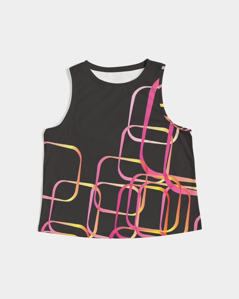 Palm Springs Soft Black Women's Cropped Tank