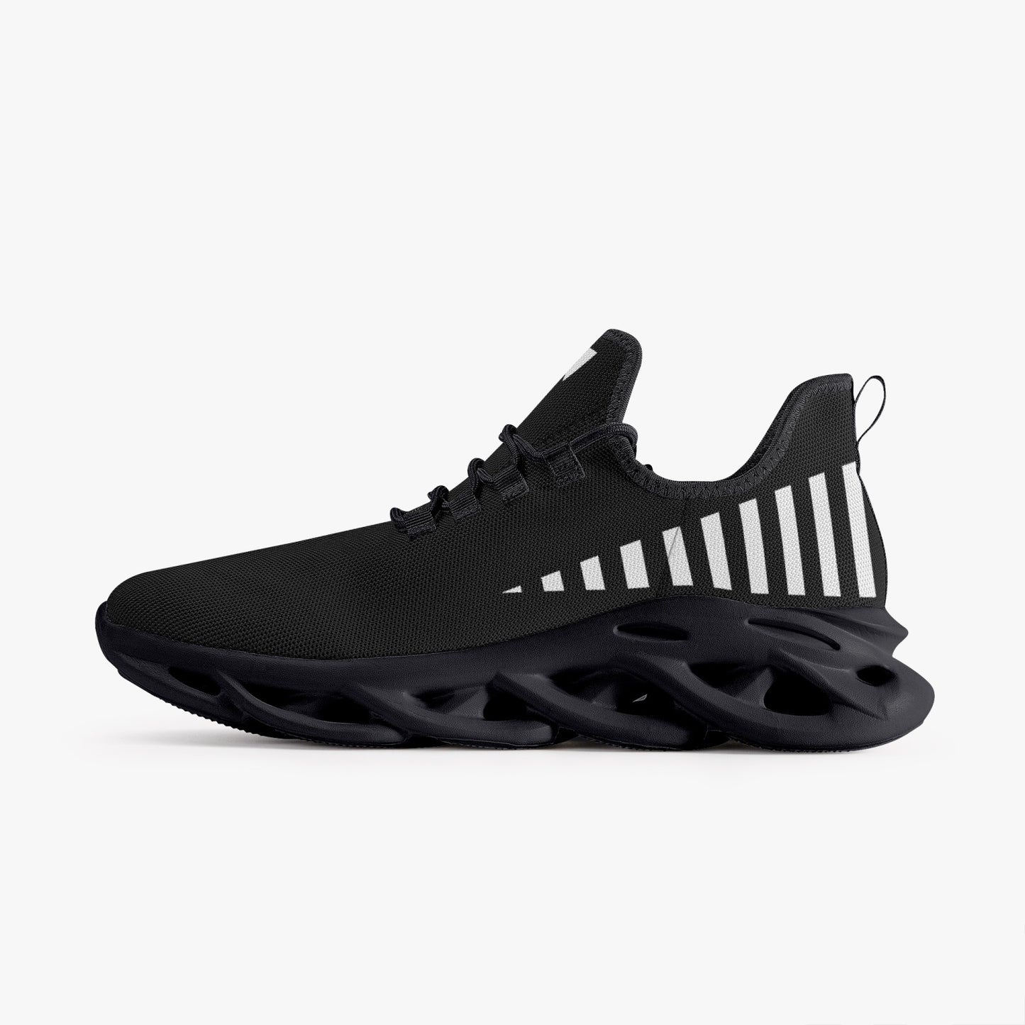 Vluxe Bounce Mesh Knit Sneakers - Black/White