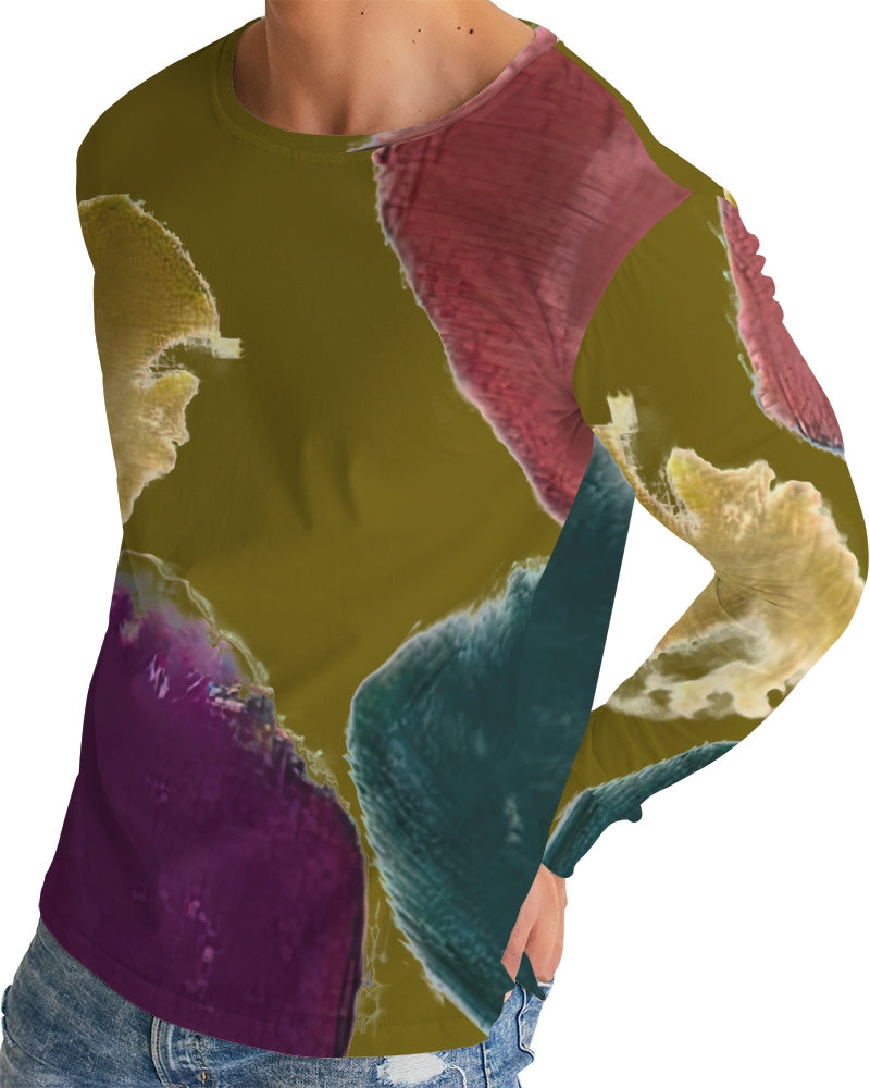 Splaty Olive Men's Long Sleeve Tee | Always Get Lucky