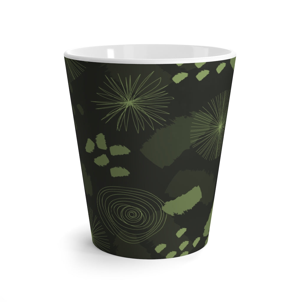 Lucky Camo Olive Latte Mug from Vluxe by Lucky Nahum