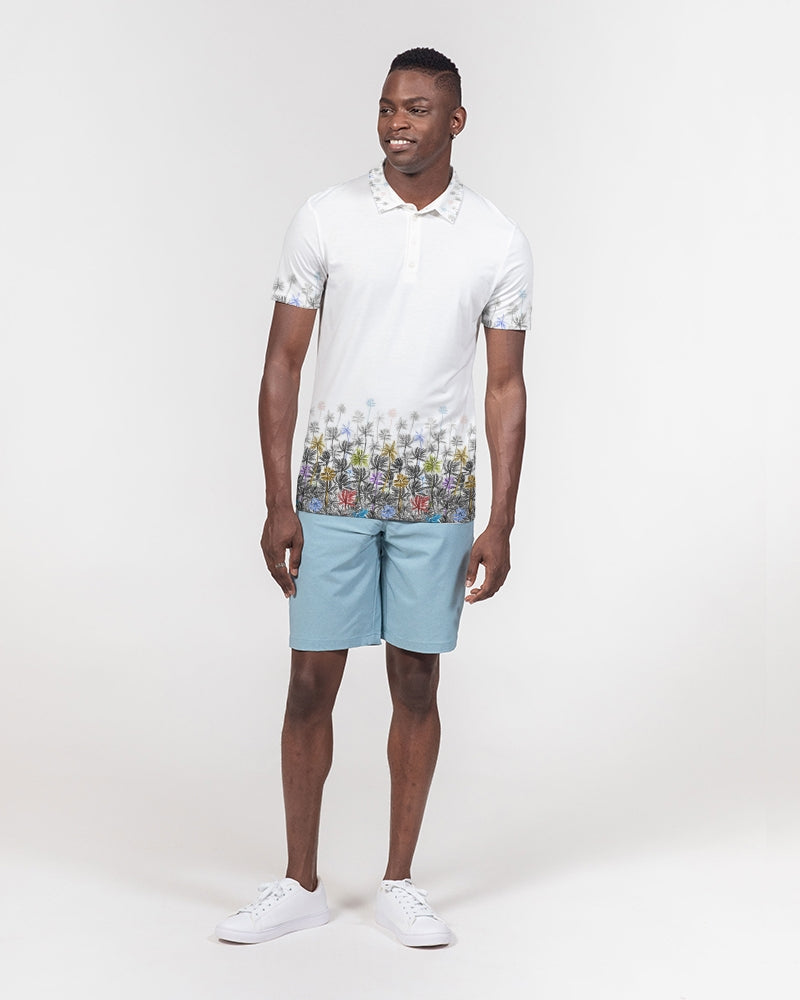 Tropical Winds Men's Slim Fit Short Sleeve Polo