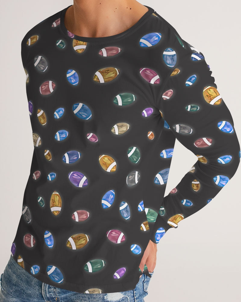 Football Season Gray Men's Long Sleeve Tee