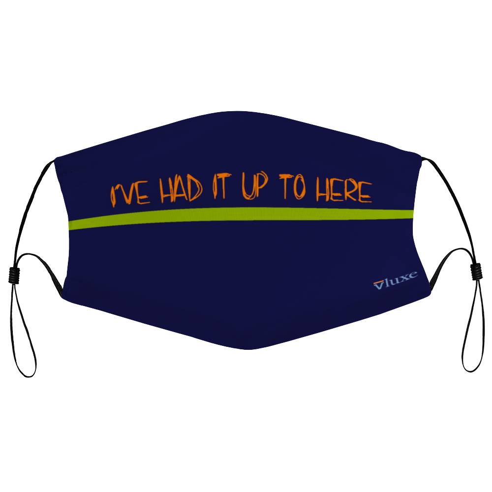 I'VE HAD IT - Navy Face Cover with Filter Element for Adults