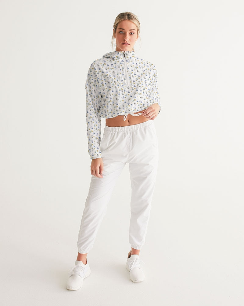 Tea Lover Women's Cropped Windbreaker