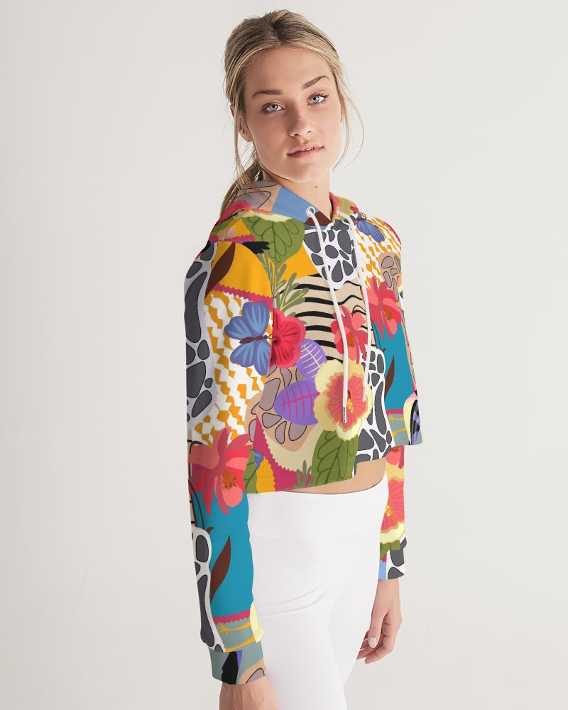 Bird of Paradise Women's Cropped Hoodie