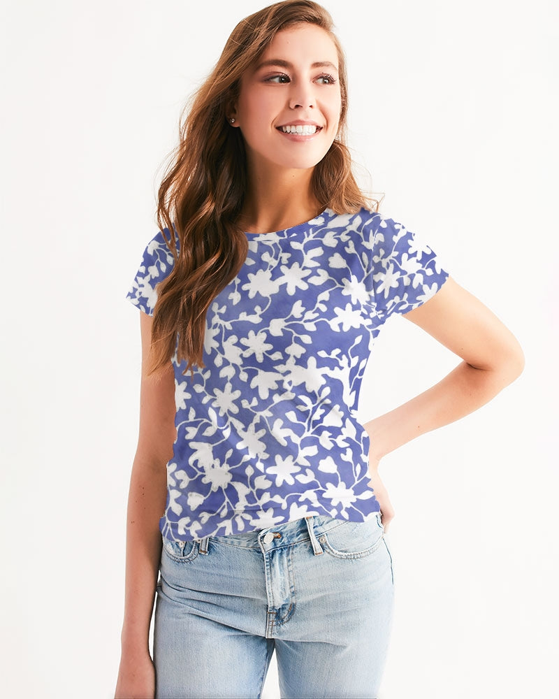 Camo Flower Sky Women's Tee
