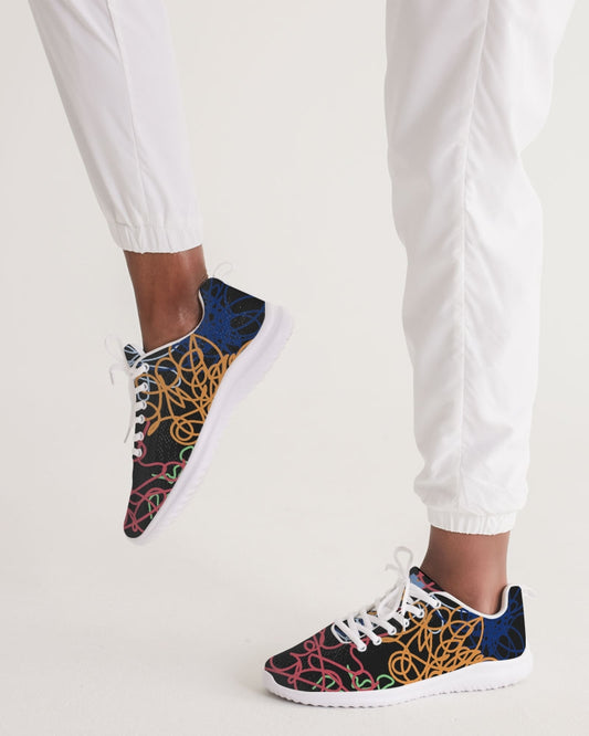 Lucky Scribble Black Women's Athletic Shoe