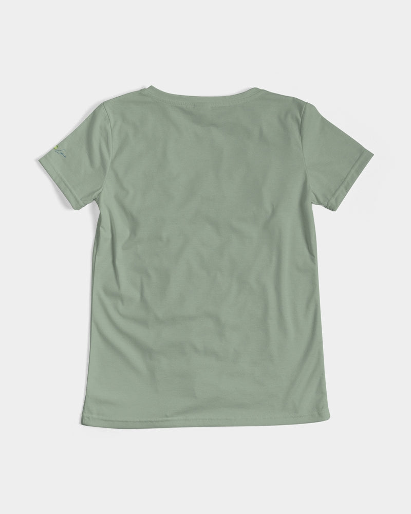 Signature Lucky Lime Sage Women's V-Neck Tee