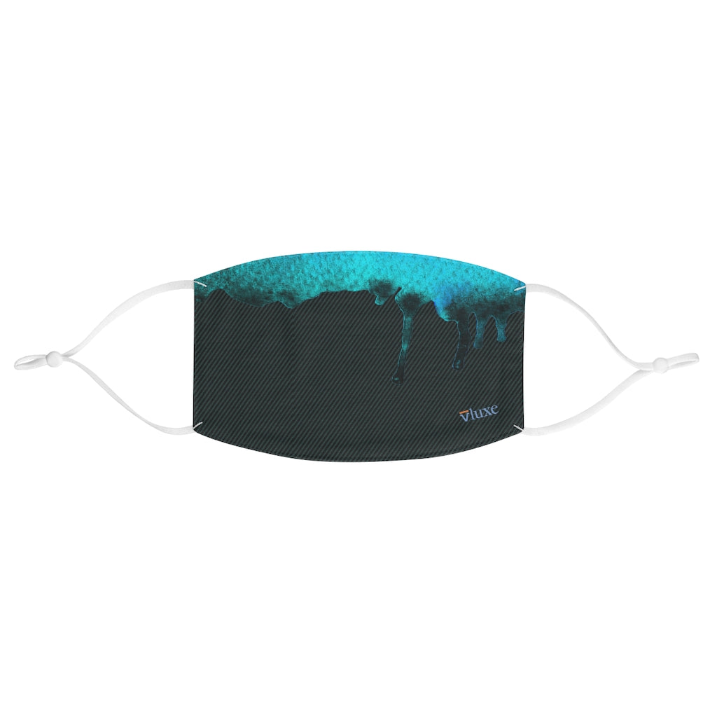 Dripped Marine Double Layer Fabric Face Mask from Vluxe by Lucky Nahum