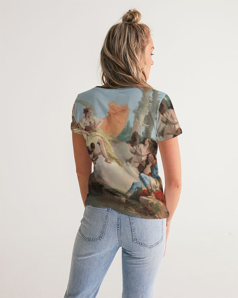 Classic Chilling Women's V-Neck Tee | Always Get Lucky