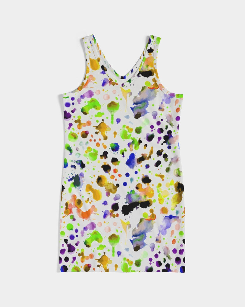 Funky Beast Women's Rib Knit V Neck Mini Dress | Always Get Lucky