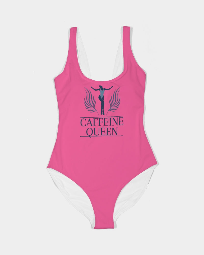 Caffeine Queen Hot Pink Women's One-Piece Swimsuit