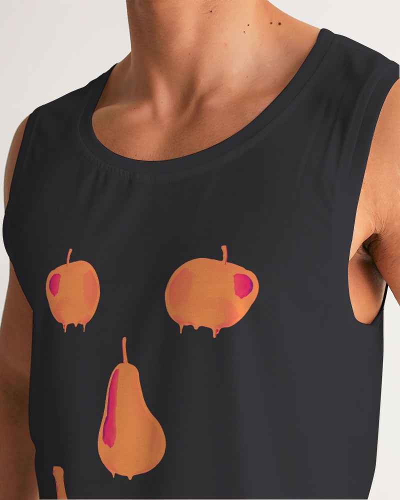 Fruit Face Grey Men's Sports Tank
