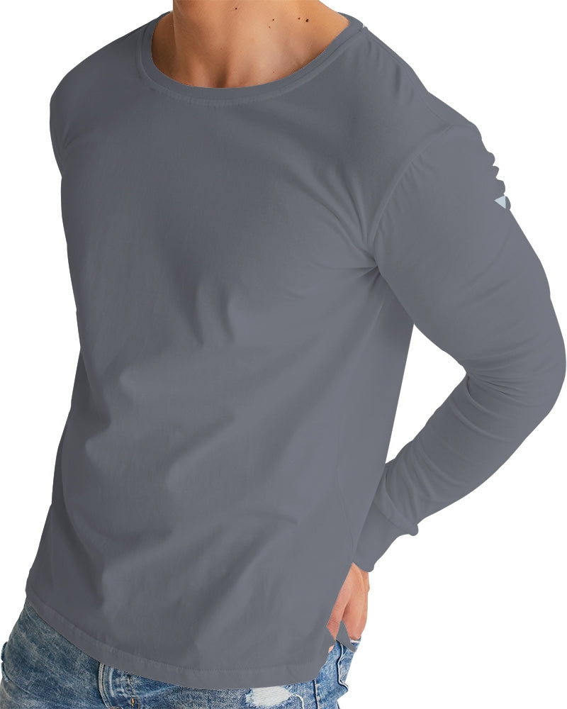 Solid State Of Mind Gray Men's Long Sleeve Tee