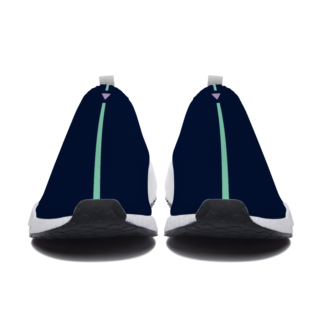 Split Navy Unisex Slip On Walking Shoes Lightweight Sneakers from Vluxe by Lucky Nahum