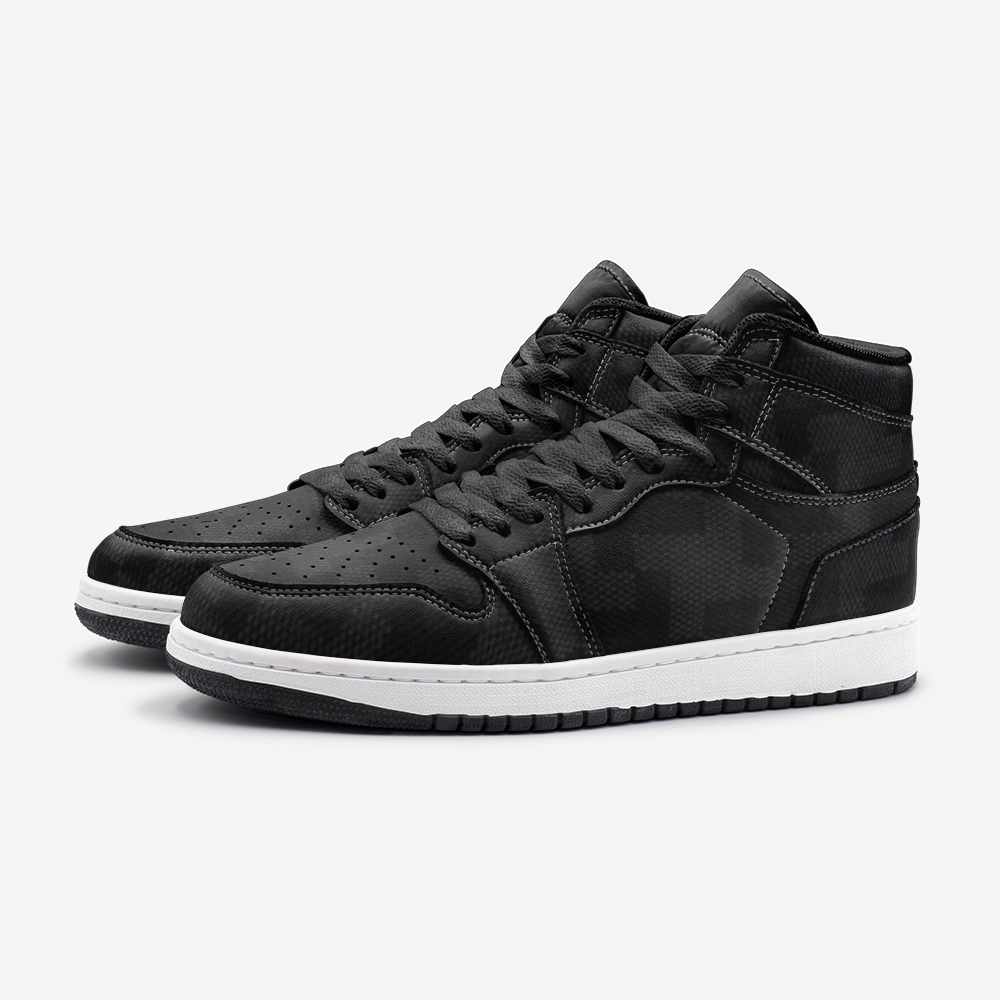 Trento Nero High Top Unisex Sneaker from Vluxe by Lucky Nahum