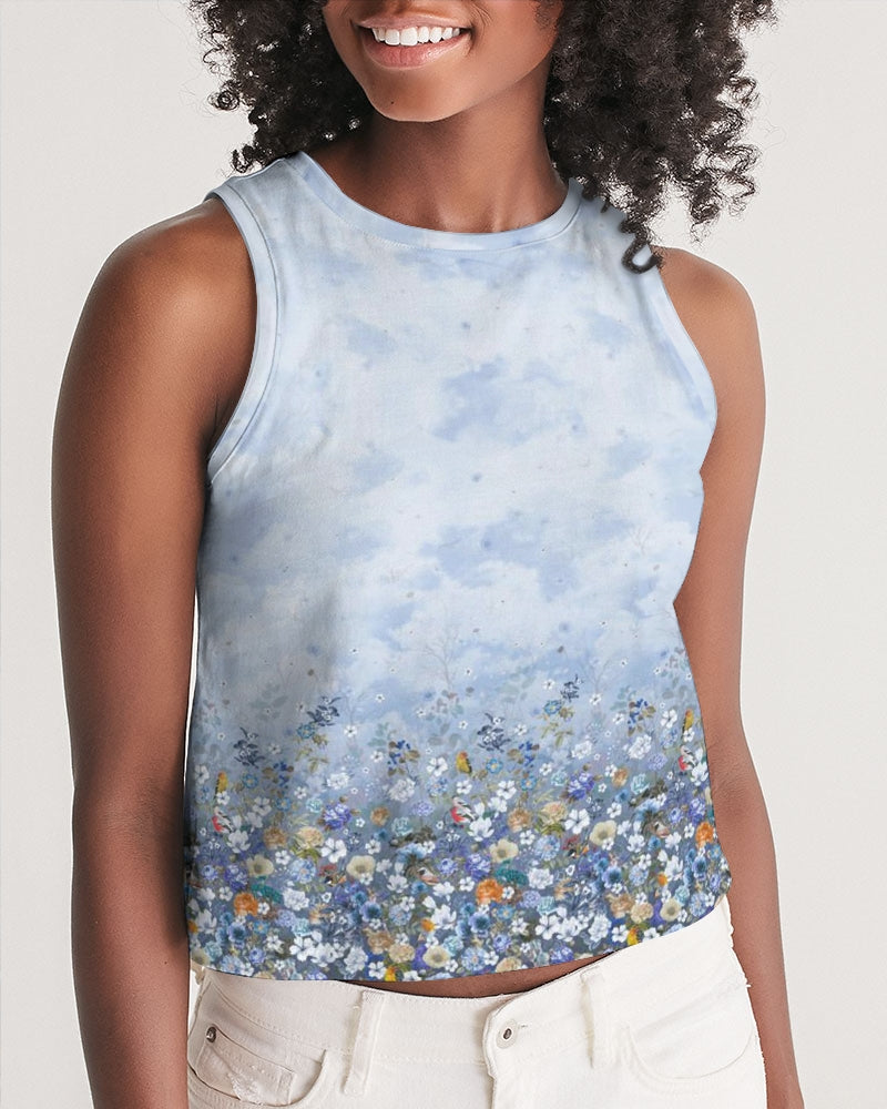 Floral Heavens Women's Cropped Tank