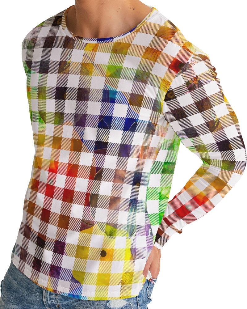Fantasy Check Men's Long Sleeve Tee