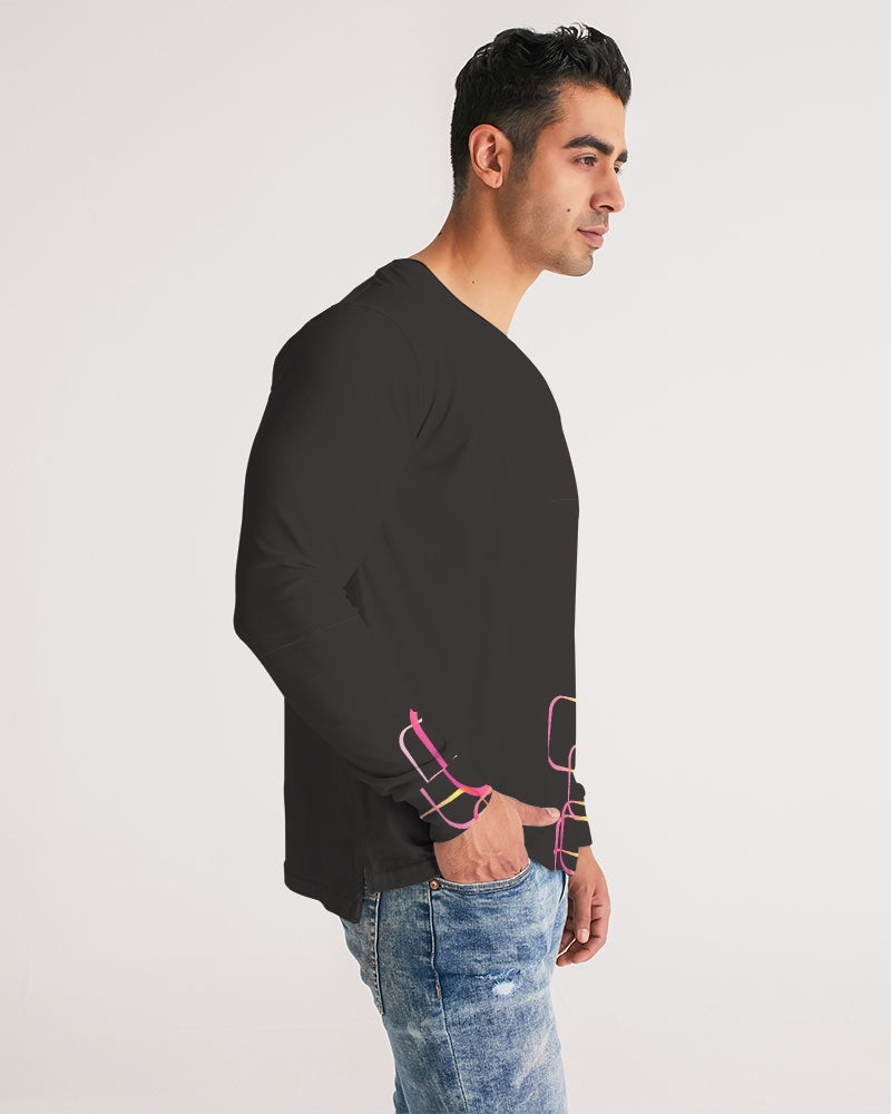 Palm Springs Soft Black Men's Long Sleeve Tee