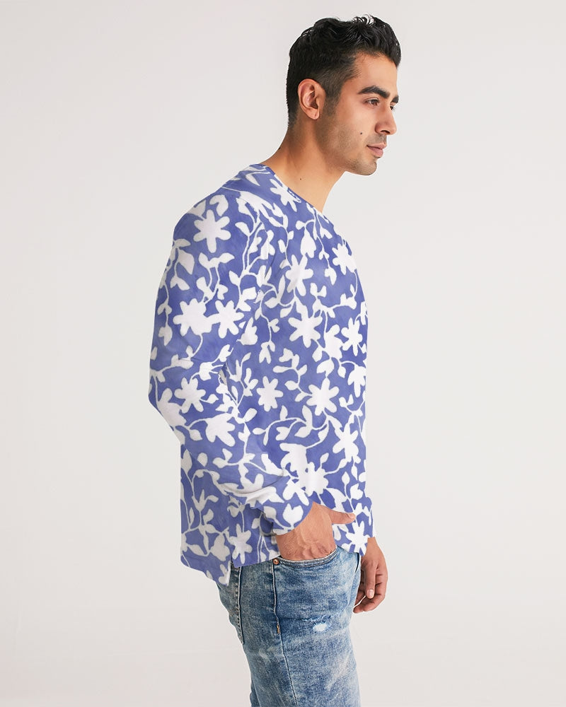 Camo Flower Sky Men's Long Sleeve Tee