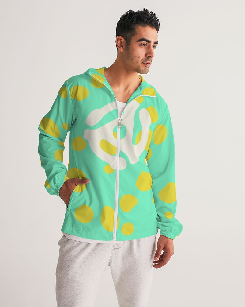 Sea Foam Record Vibe Men's Windbreaker