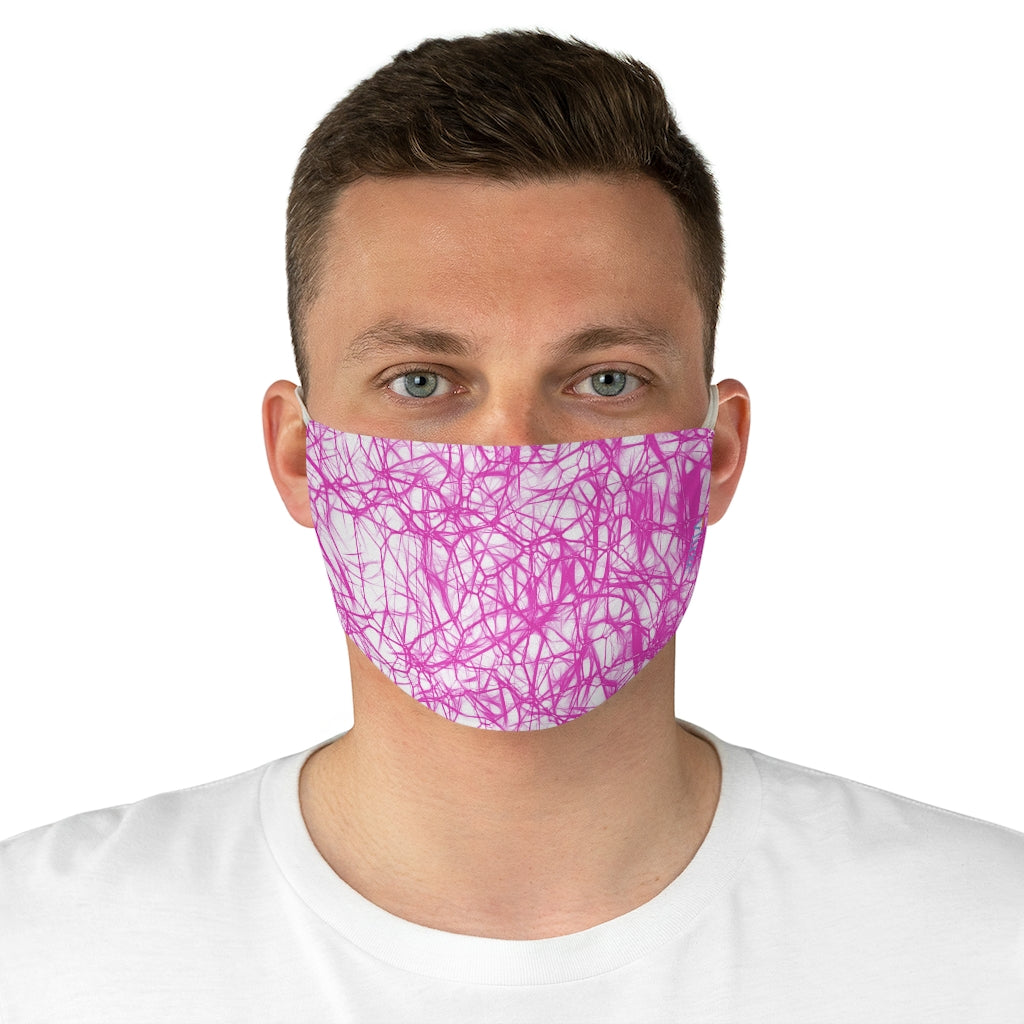 Wired Pink Double Layered Fabric Face Mask