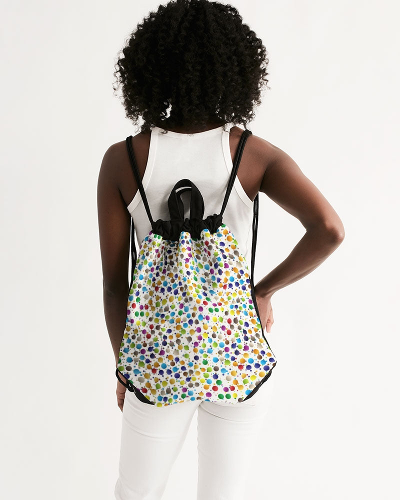 Happiness Canvas Drawstring Bag