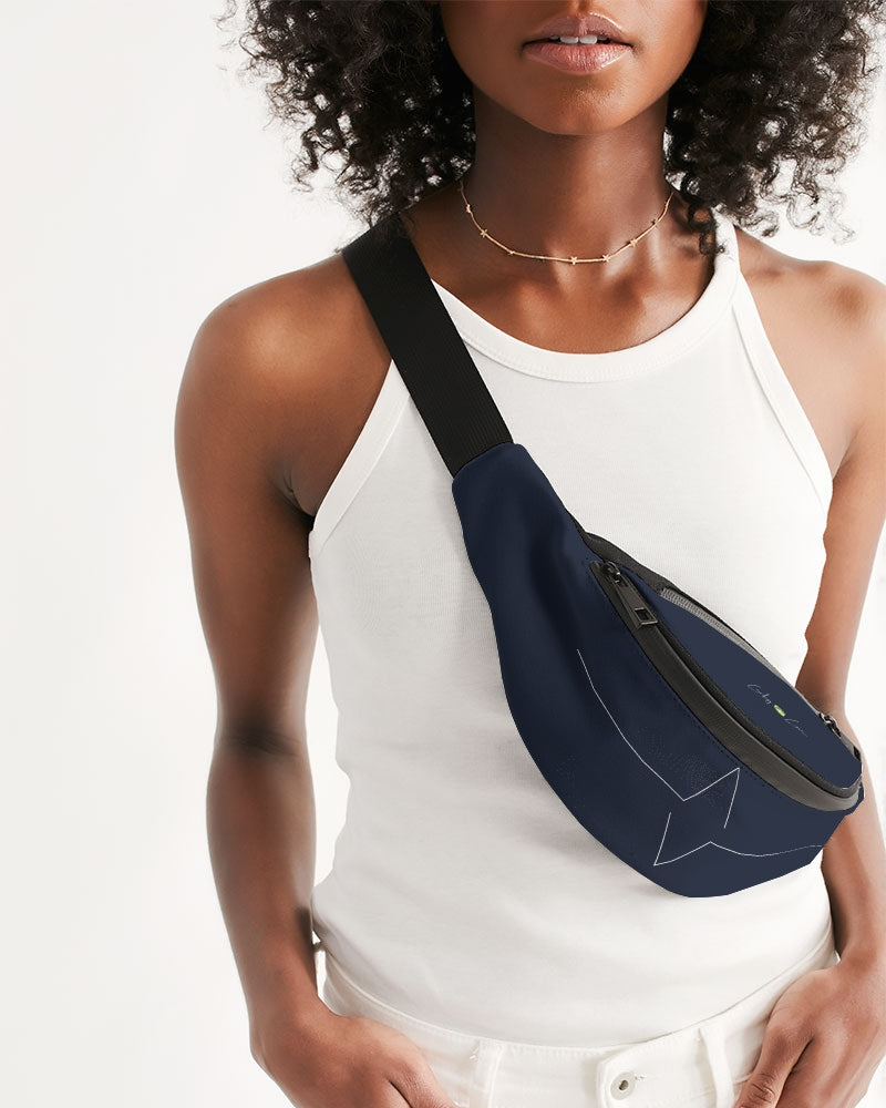 Lucky Lime Navy Geometric Crossbody Sling Bag