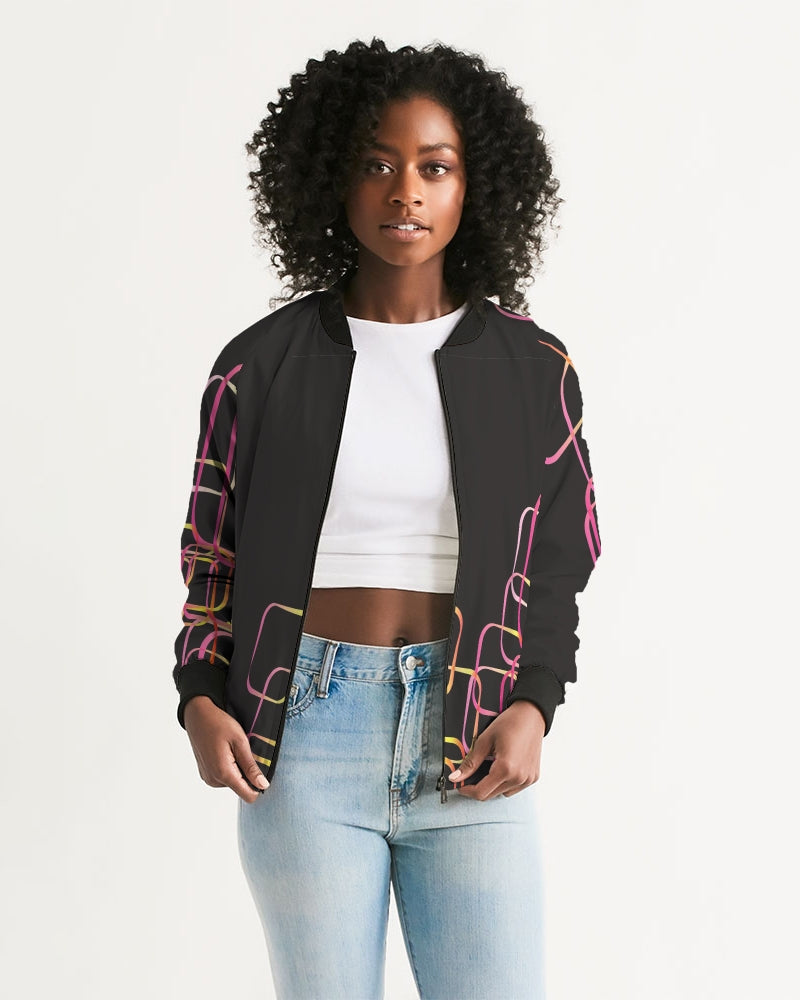 Palm Springs Soft Black Women's Bomber Jacket