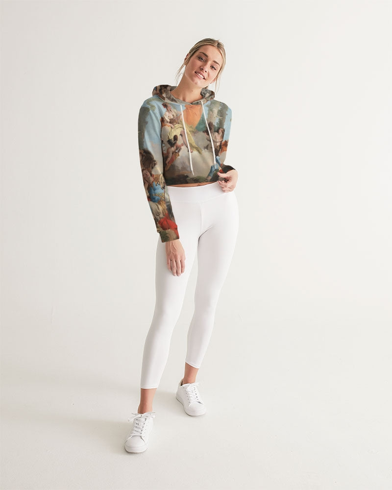 Classic Chilling Women's Cropped Hoodie | Always Get Lucky