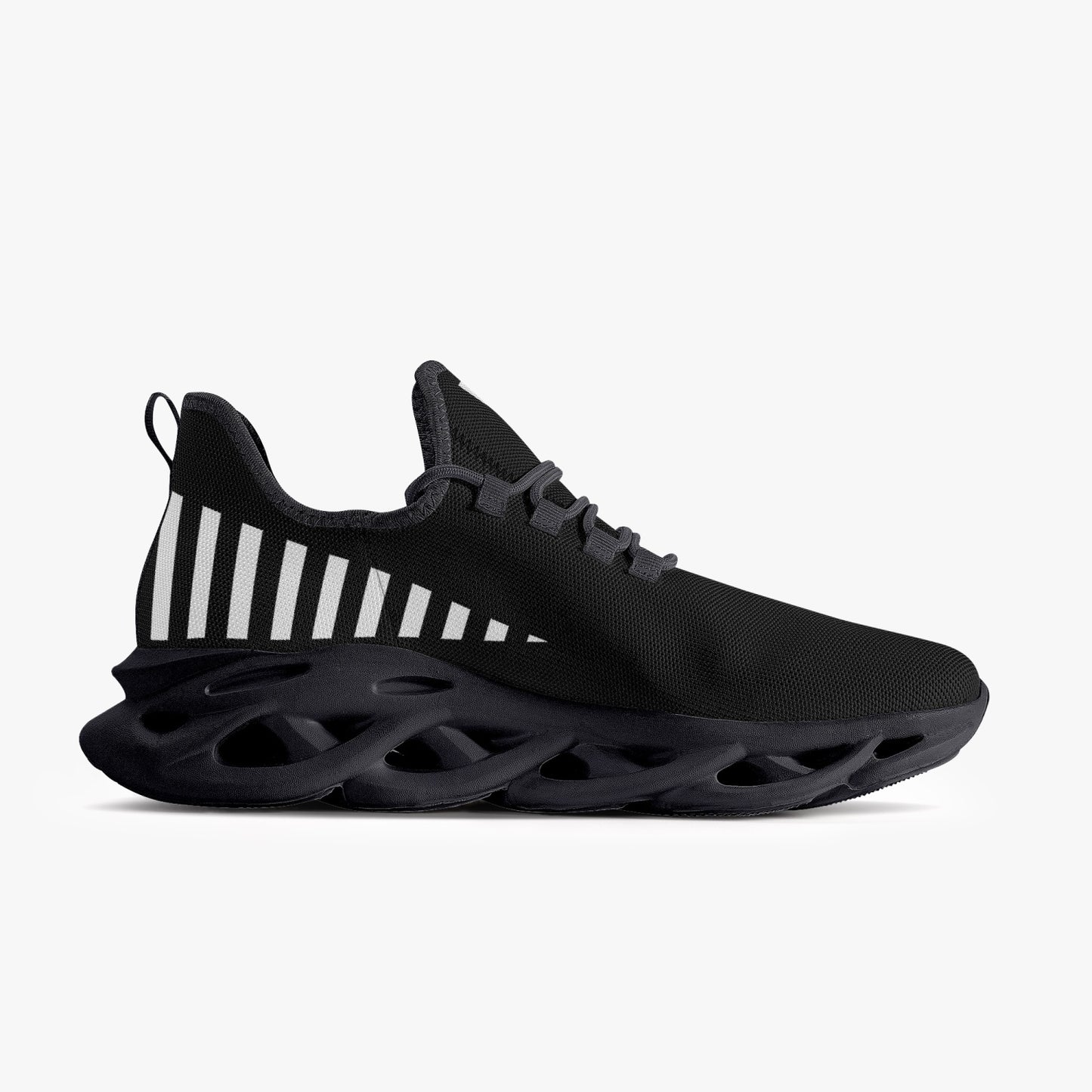 Vluxe Bounce Mesh Knit Sneakers - Black/White