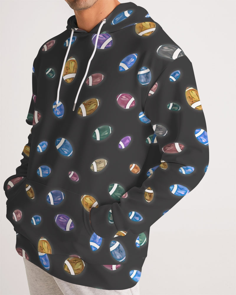 Football Season Gray Men's Hoodie