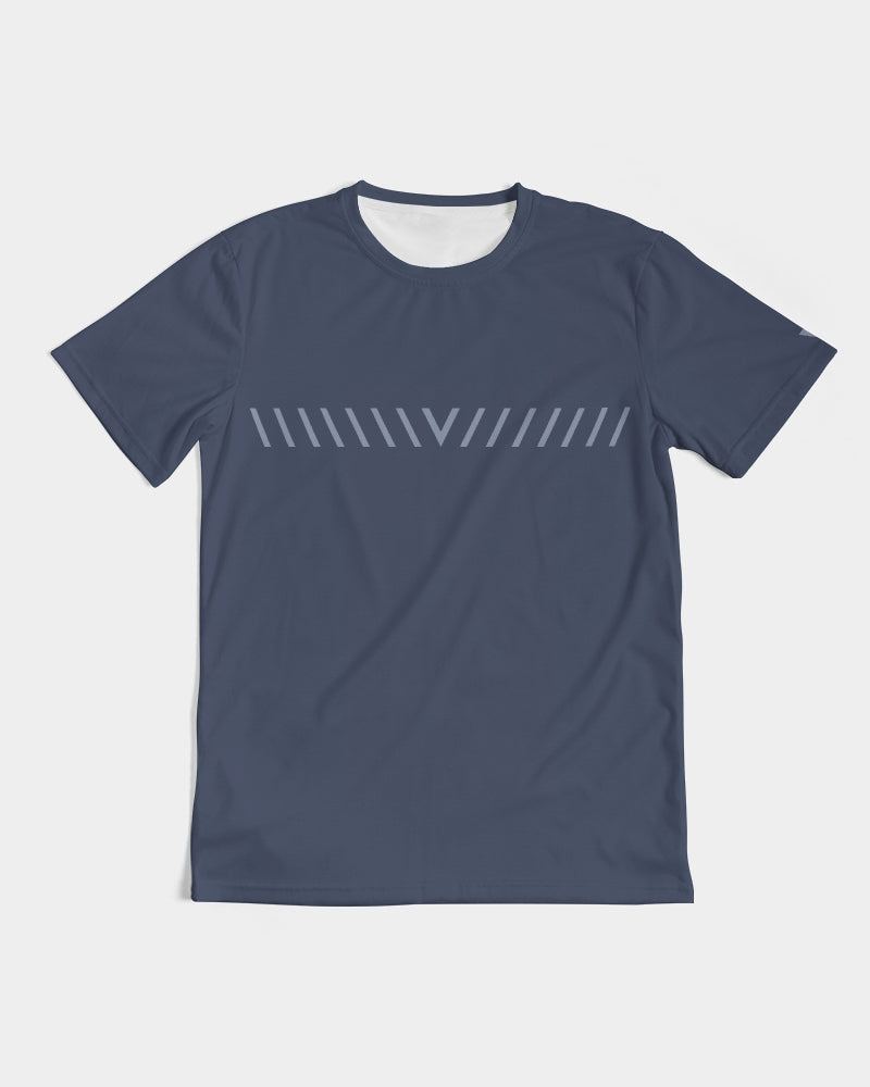 Solid State Of Mind V Navy Men's Tee | Always Get Lucky