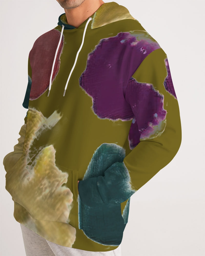 Splash Olive Men's Hoodie| Always Get Lucky