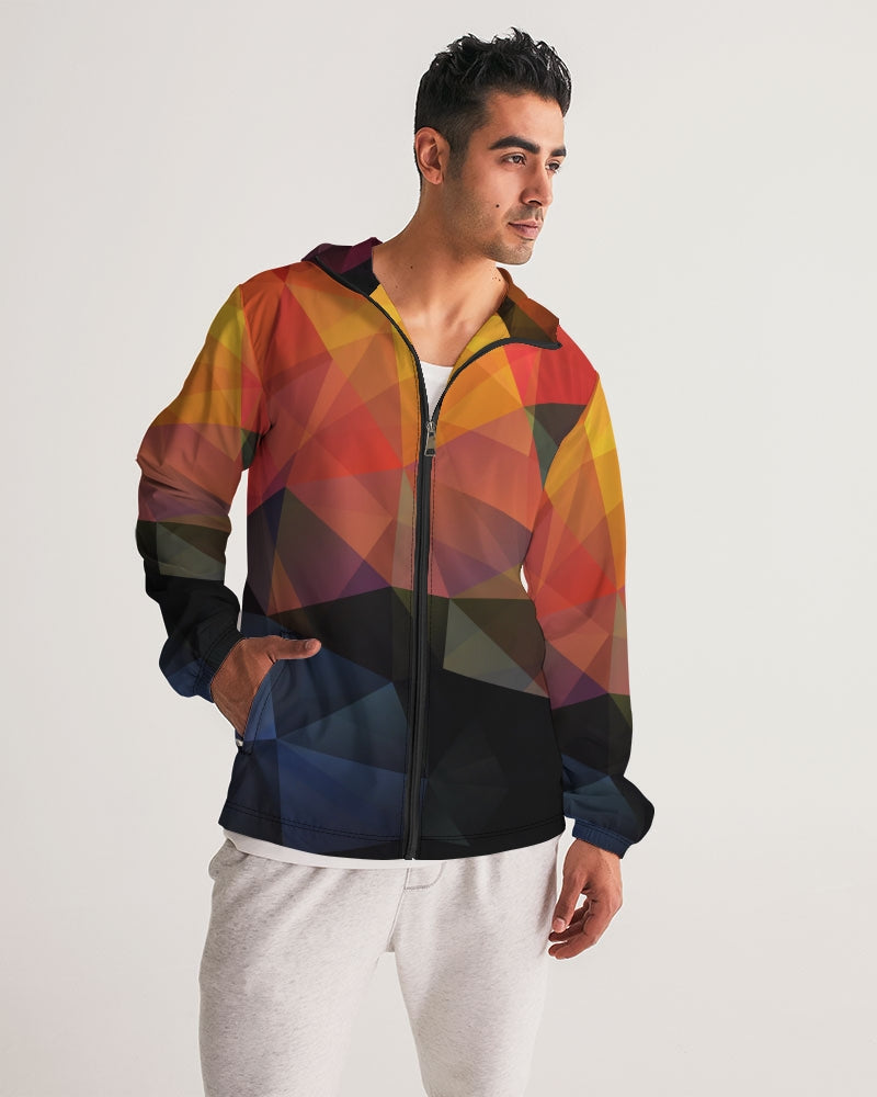 Diamond Cut Men's Windbreaker | Always Get Lucky