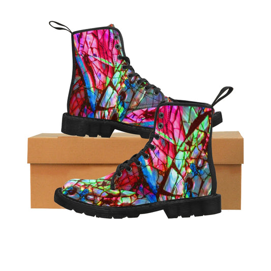 Stain Glass Men's Vluxe Canvas Boots