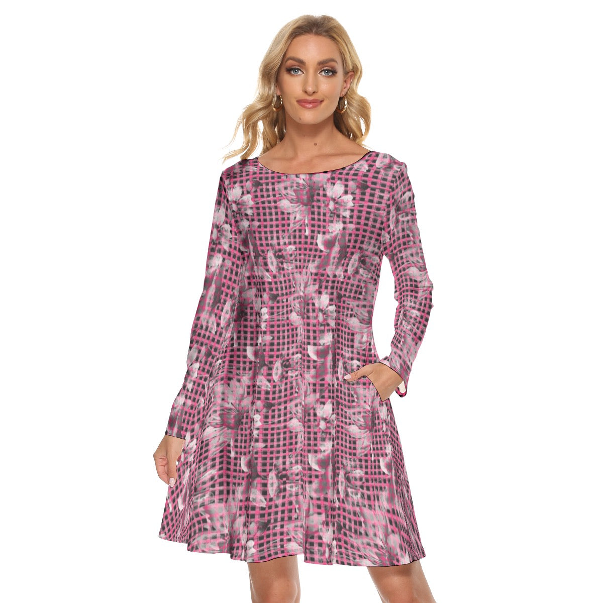 Parma Floral Women's Crew Neck Dress