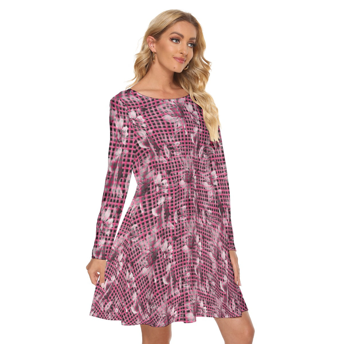 Parma Floral Women's Crew Neck Dress