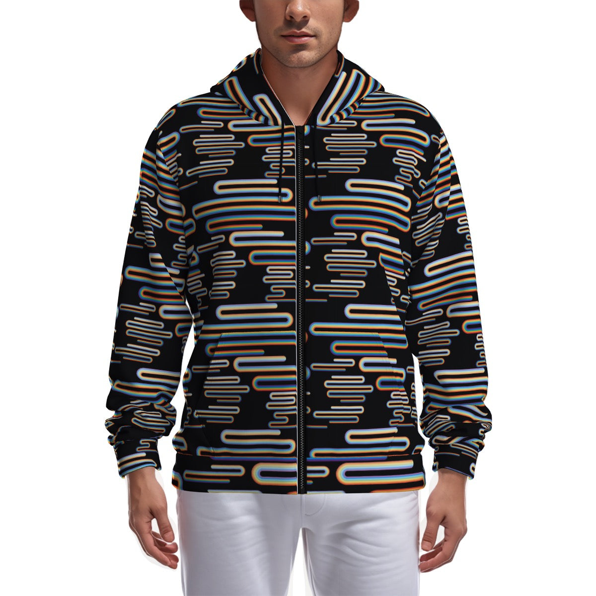 Stefano Zip Up Hoodie With Pocket | Always Get Lucky