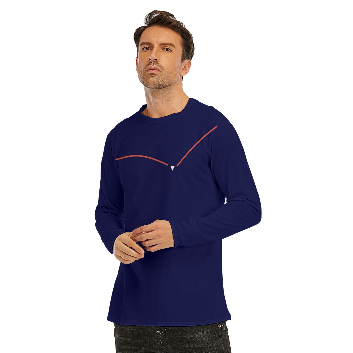 Vluxe Go Long Sleeve T-Shirt Cotton in Navy