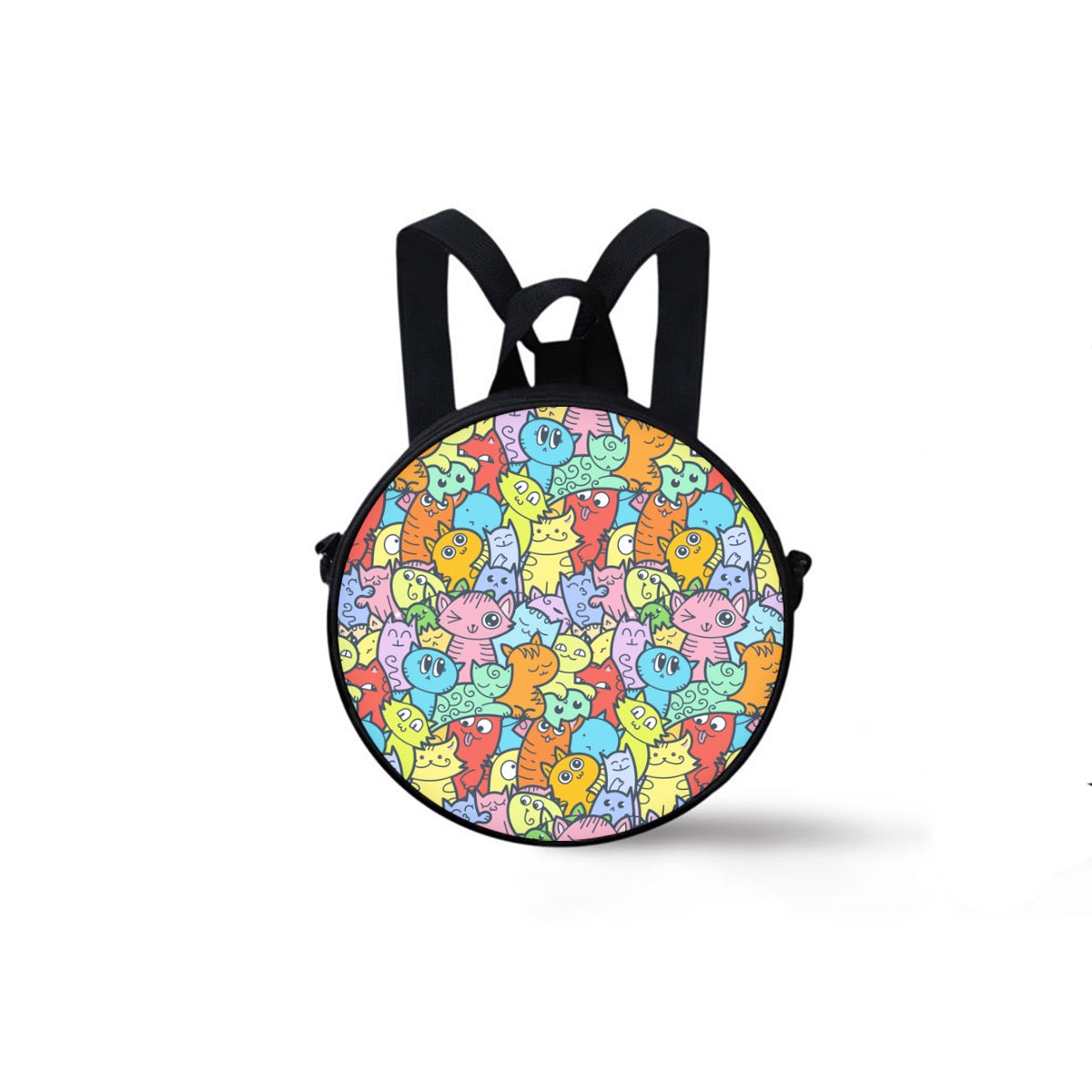 Cool Cats Children's Round School Bag