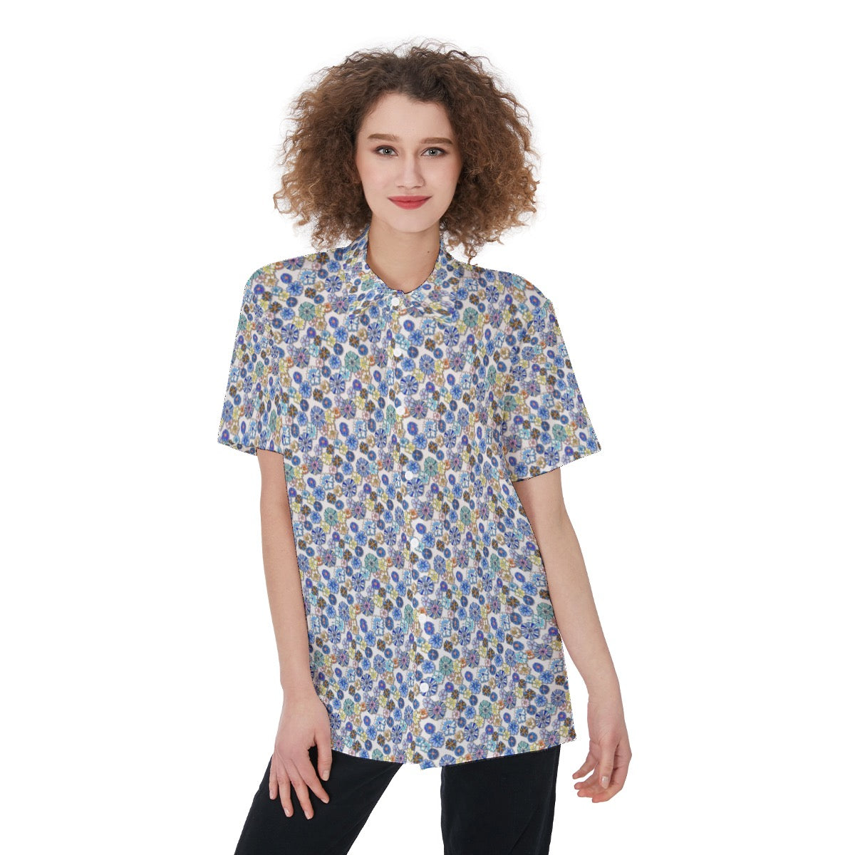 Barbados All-over Print Women's Blouse