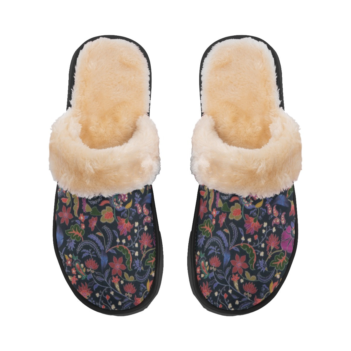 Night Garden Women's Home Plush Slippers