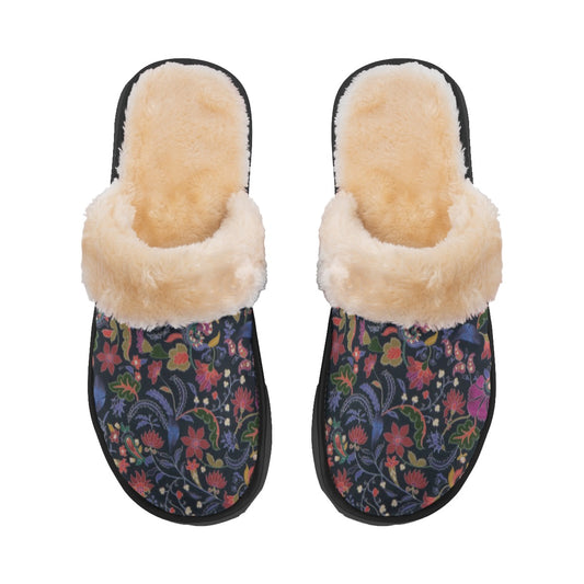 Night Garden Women's Home Plush Slippers