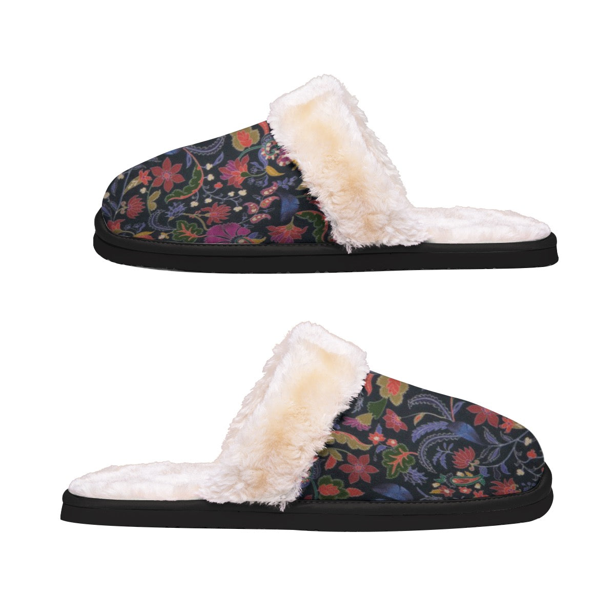Night Garden Women's Home Plush Slippers