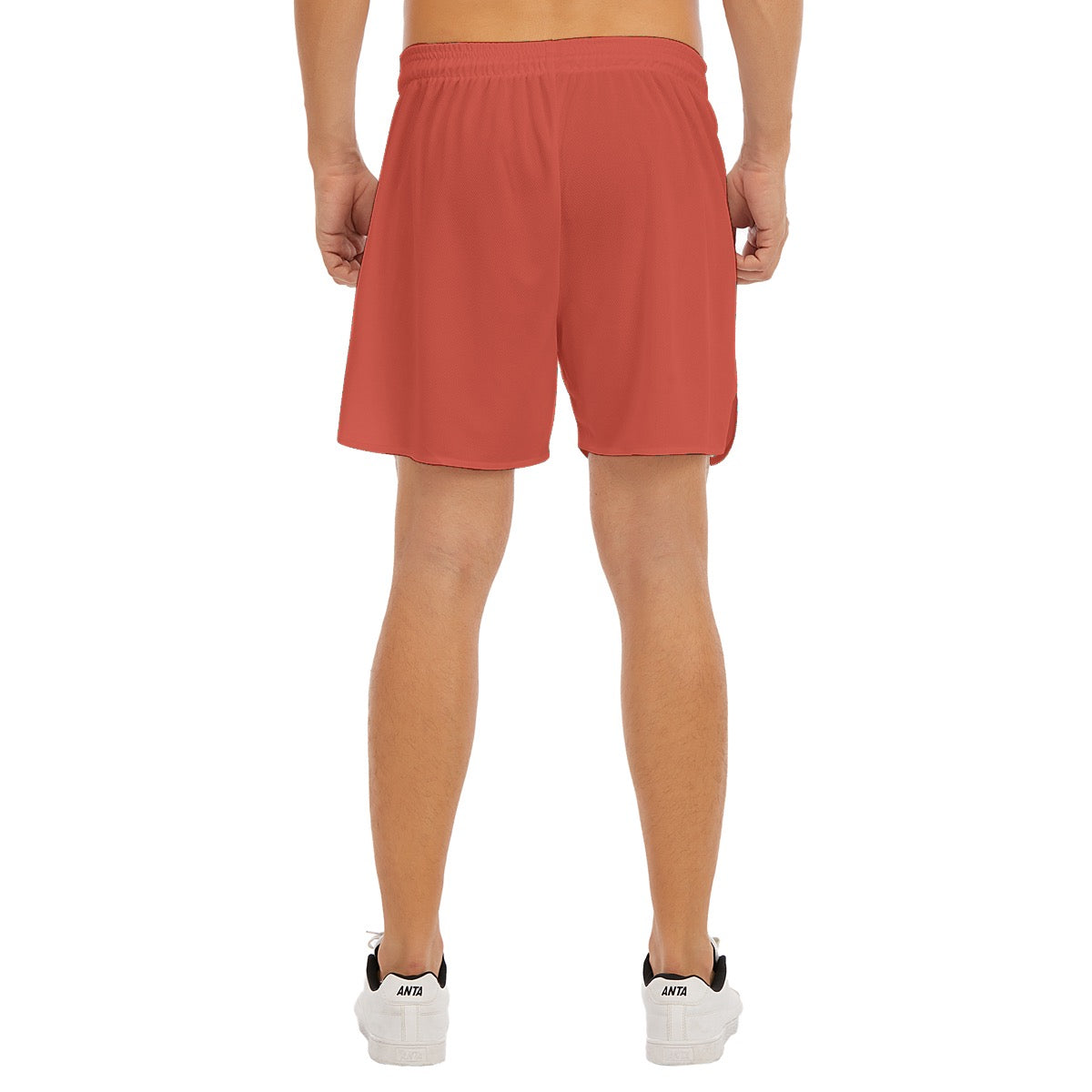 Palestra Red Men's Side Split Sport Shorts