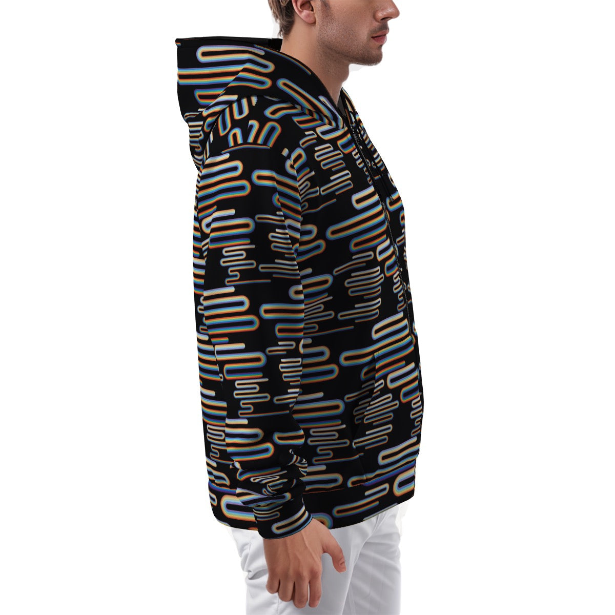 Stefano Zip Up Hoodie With Pocket | Always Get Lucky