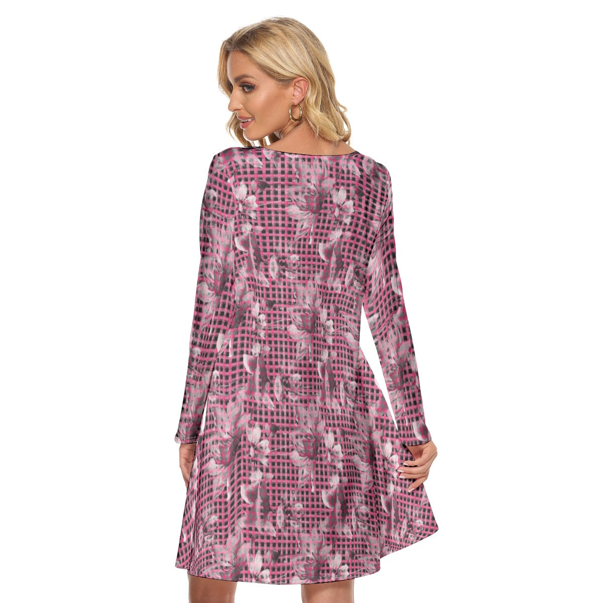Parma Floral Women's Crew Neck Dress